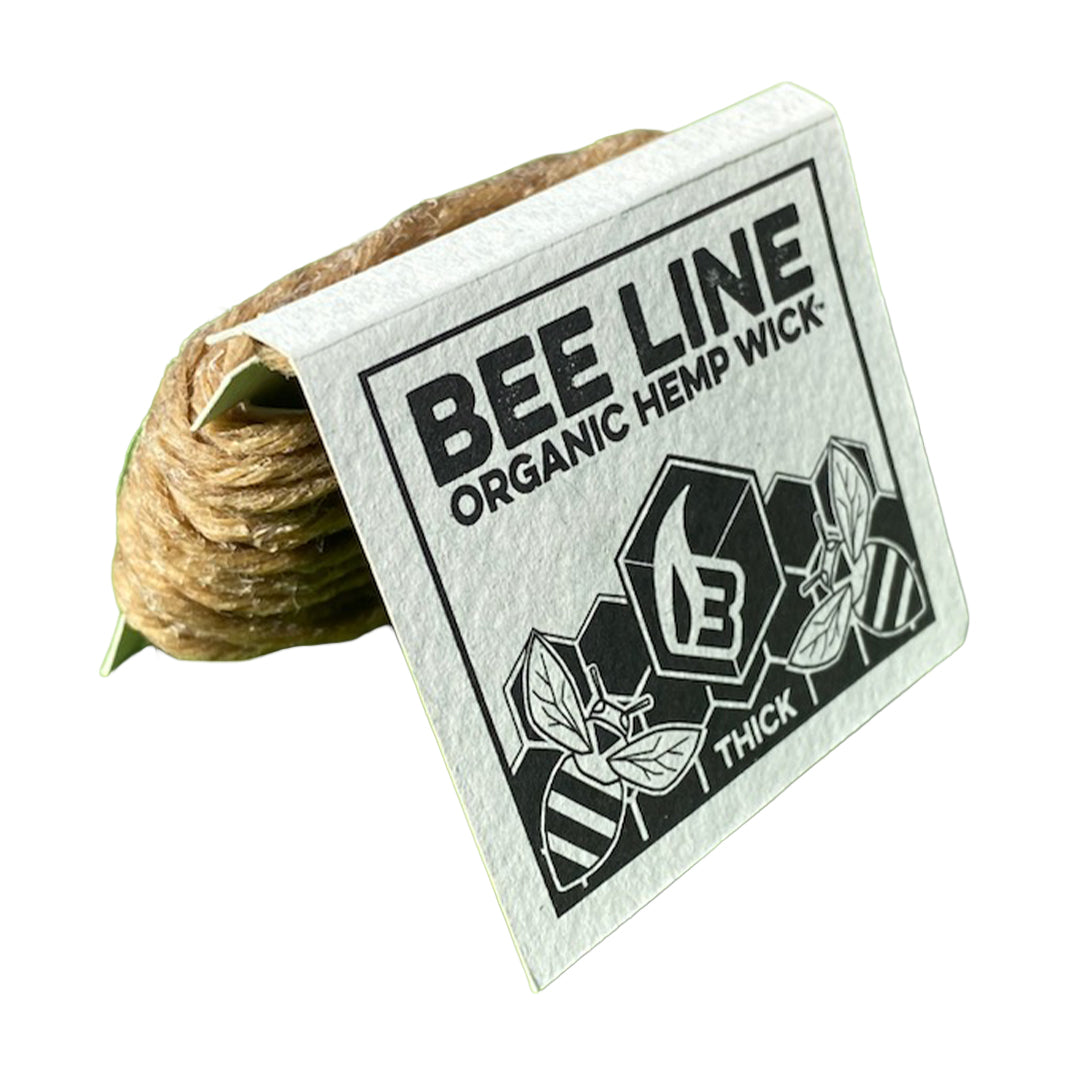 Bee-Line Thick Organic Hemp Wick