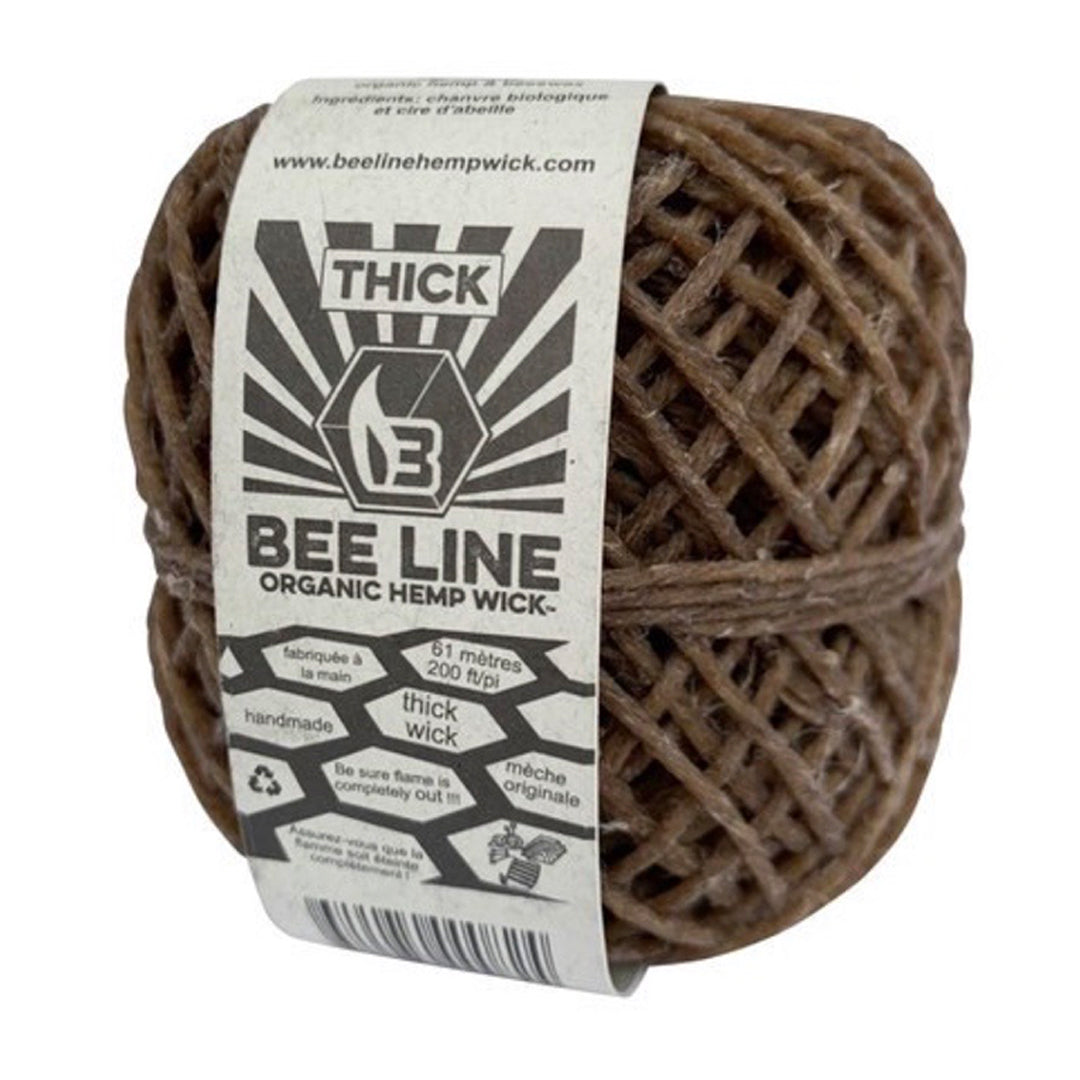 Bee-Line Thick Organic Hemp Wick