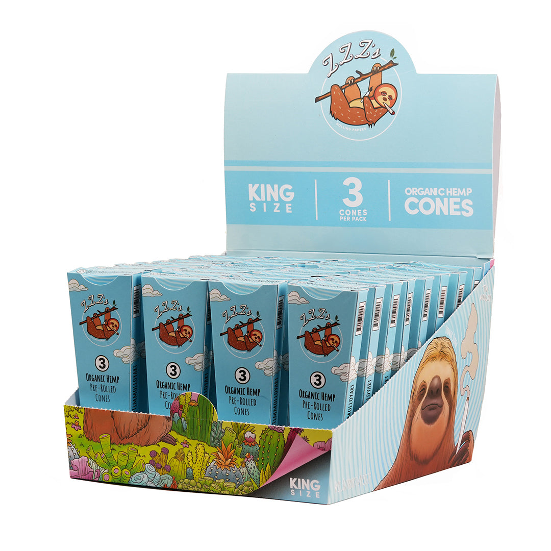 ZZZ's Cones - King Size - Stoner Sloth 3pk