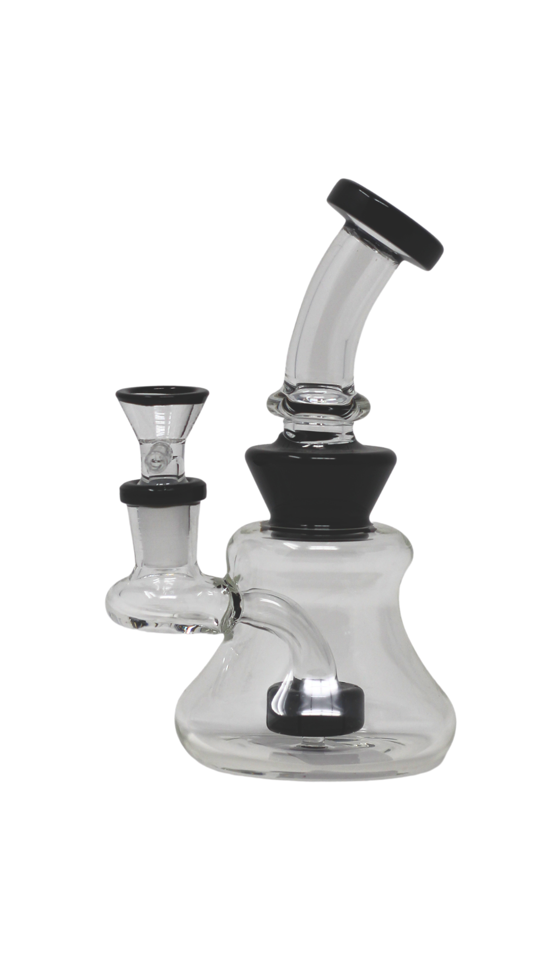 MWP 137 - 6" Curvy Vent Mini Glass Water Pipe 8 Colors