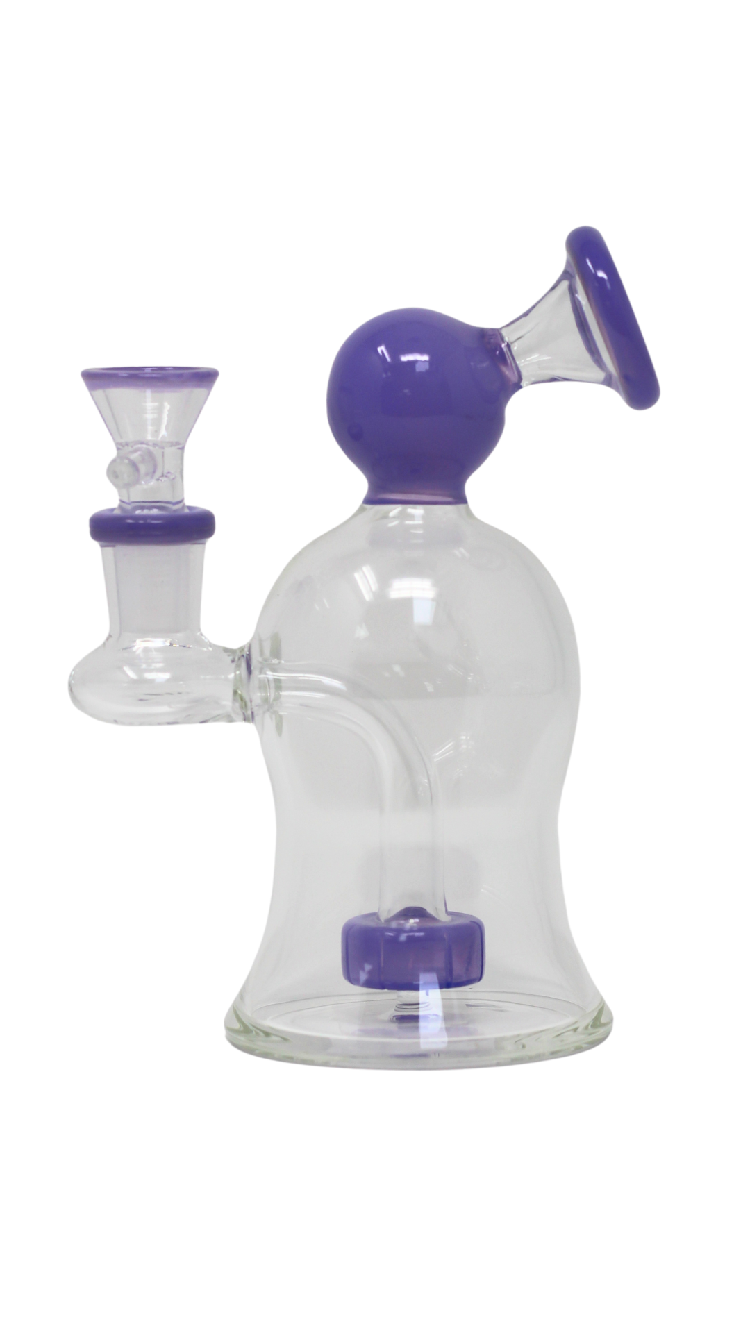 MWP 133 - 6" Mini Curvy 8 Colors 45 Degree Glass Water Pipe