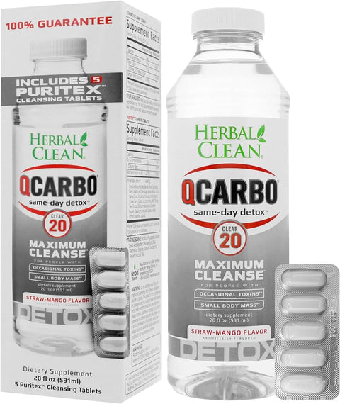 Herbal Clean Q Carbo w/ 5 Puritex Cleansing Tabs