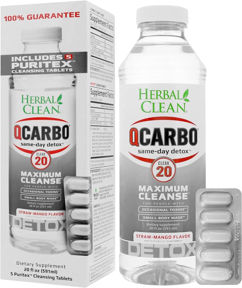 Herbal Clean Q Carbo w/ 5 Puritex Cleansing Tabs