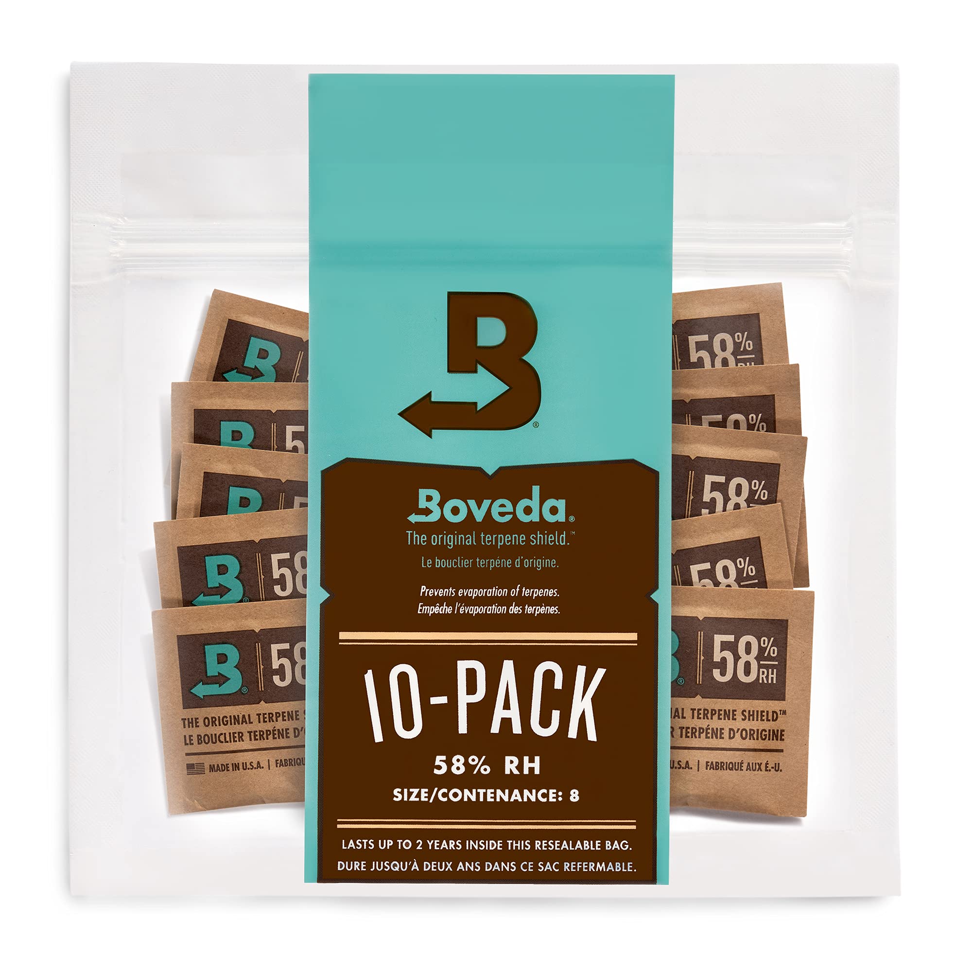 Boveda Humidity Pack 8g - 58% 10pk
