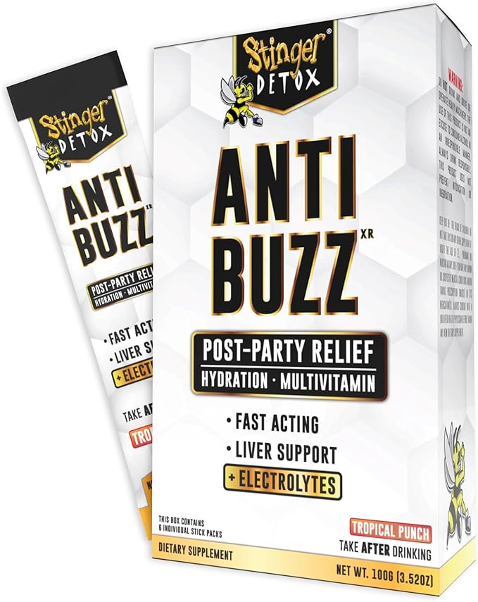 Stinger Detox Antibuzz Packets