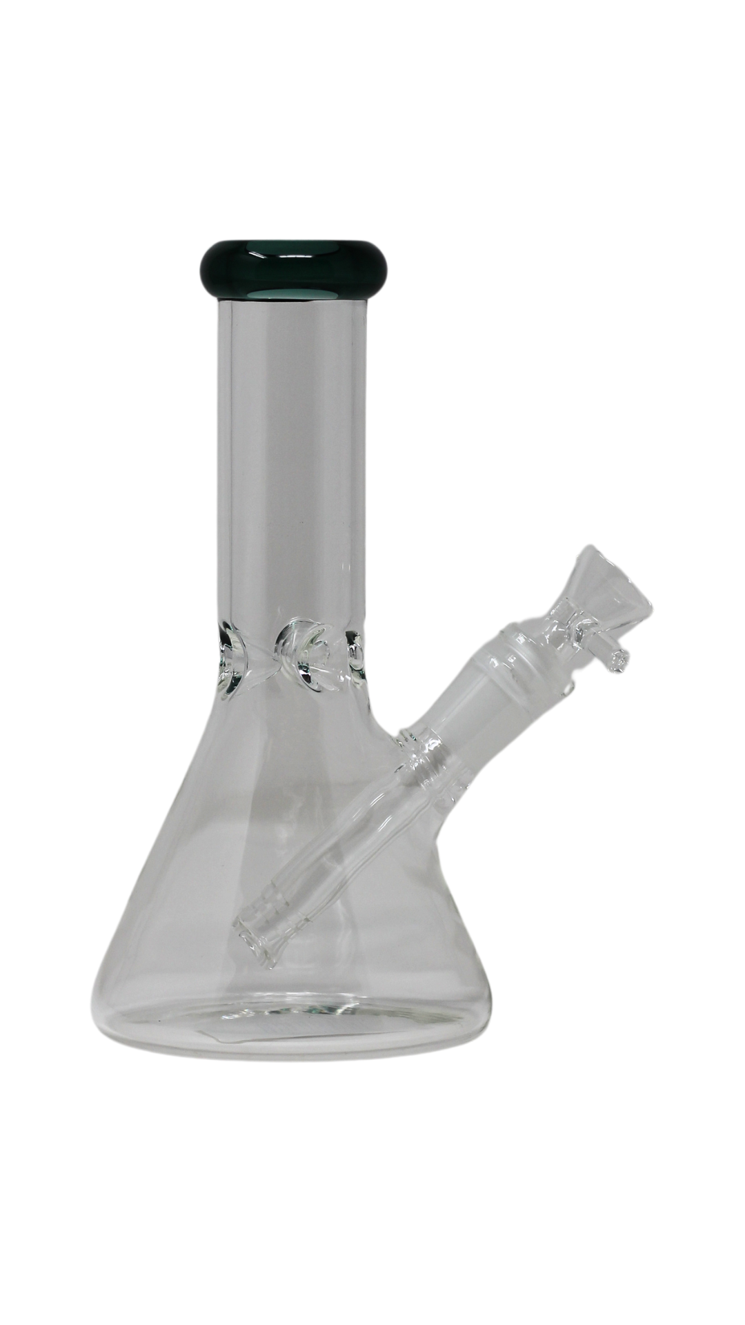 MWP 77 Beaker - 8" Clear Glass One-Tone Mini Bong