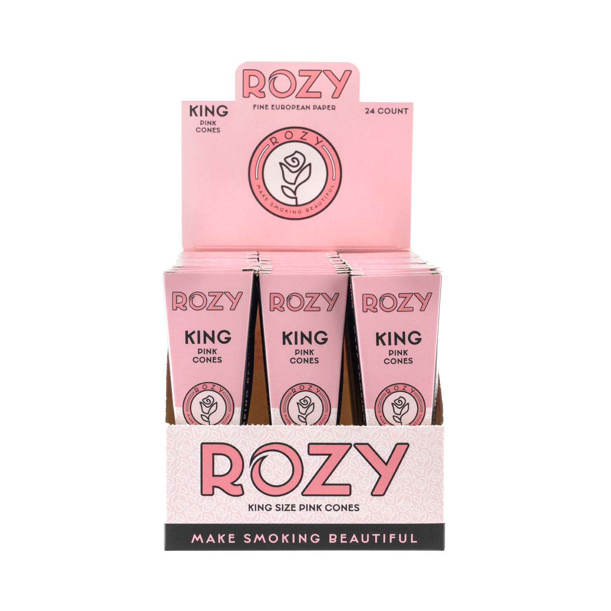 Rozy Pink Cones-24 Count : King Size