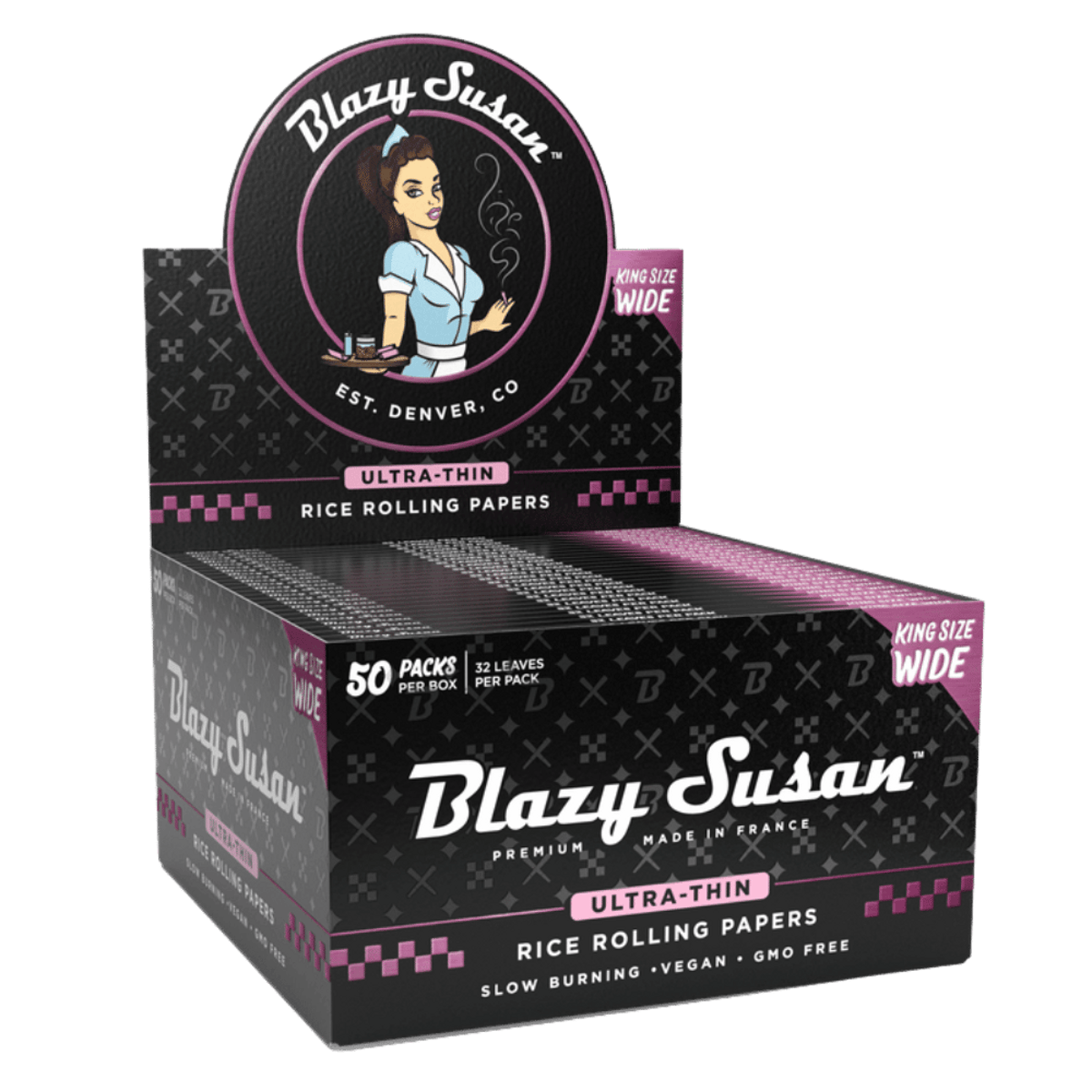 Blazy Susan Ultra Thin Rice Rolling Papers - King Size Wide
