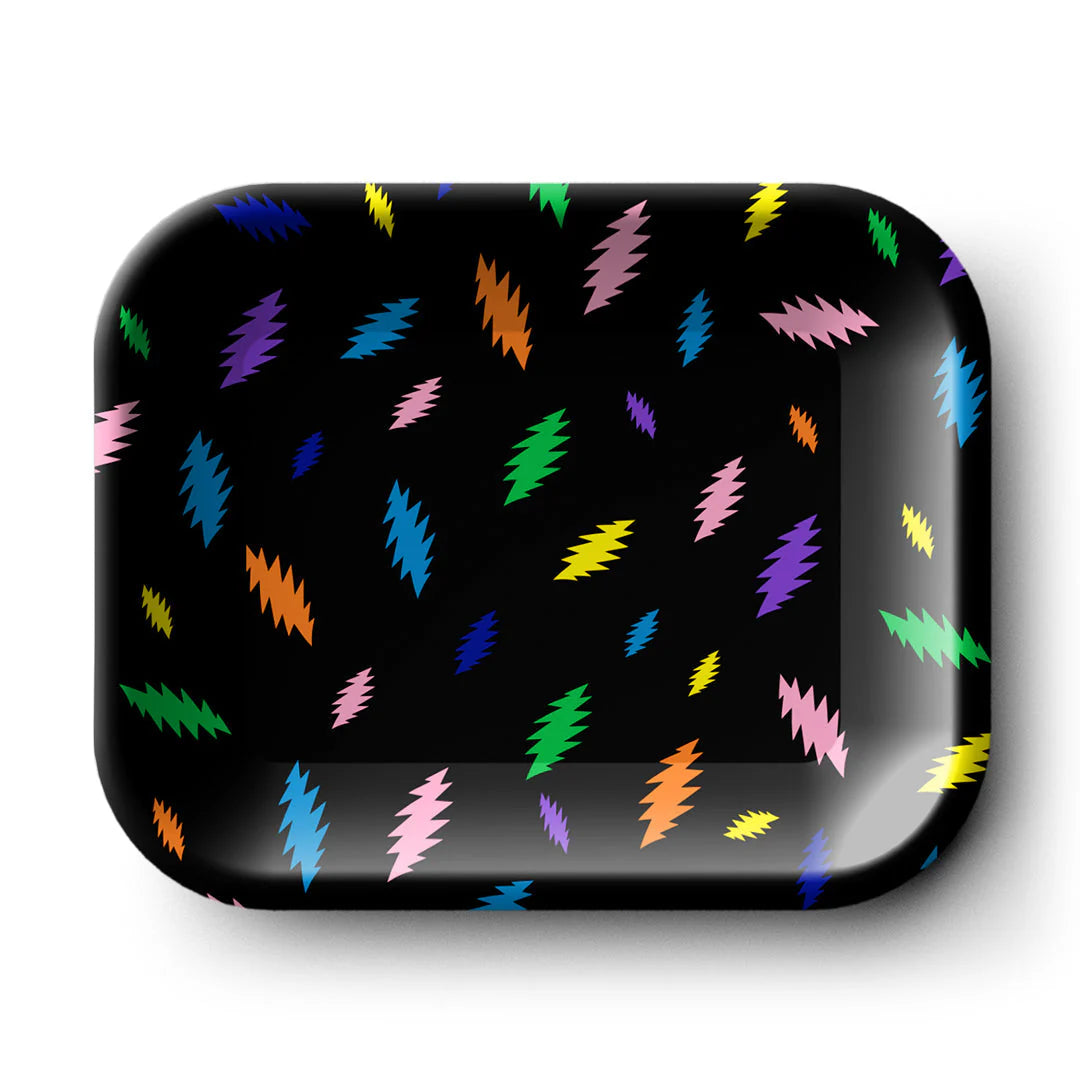 Dead Head- Blazy Rainbow Bolts Rolling Tray