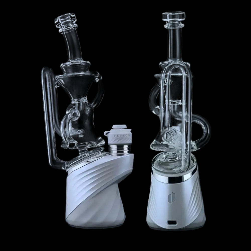 Iridescent Glass - Single Uptake Puffco Peak Attachment