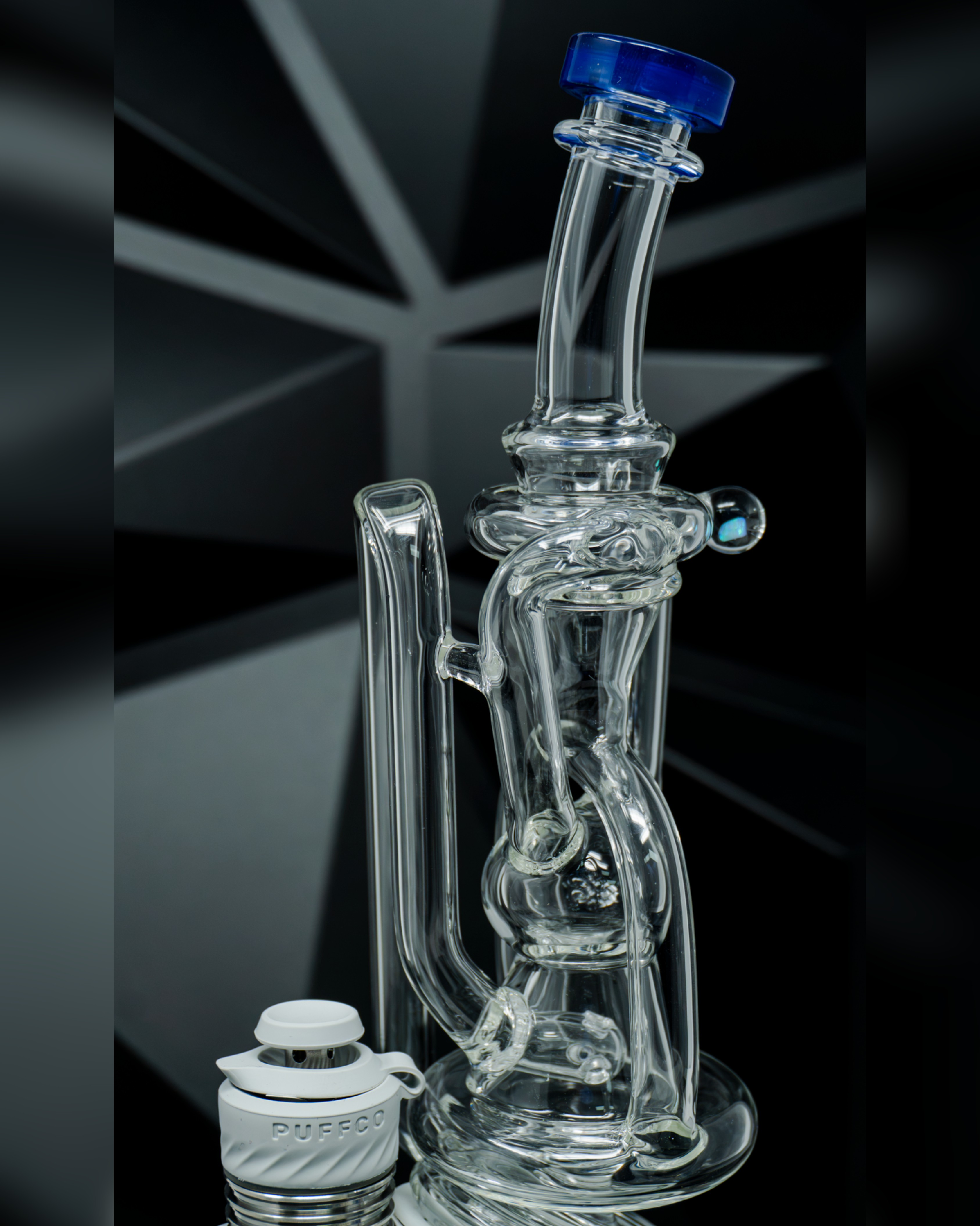 Iridescent Glass - Superior Tricycler Puffco Peak Attachment