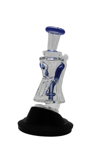 Iridescent Glass : SUPERIOR Gilcycler Puffco Peak Attachment - Sonic Blue