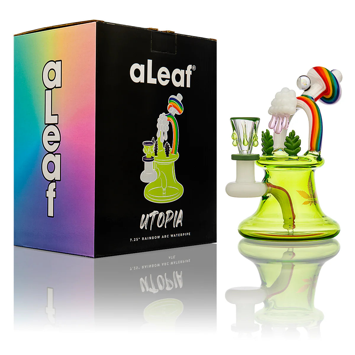 aLeaf 7.25" Utopia Rainbow Arc Waterpipe