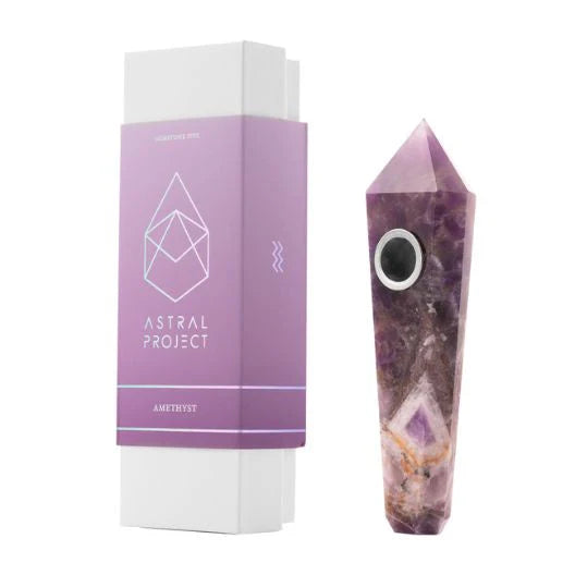 Gemstone Jewel Pipe - Amethyst