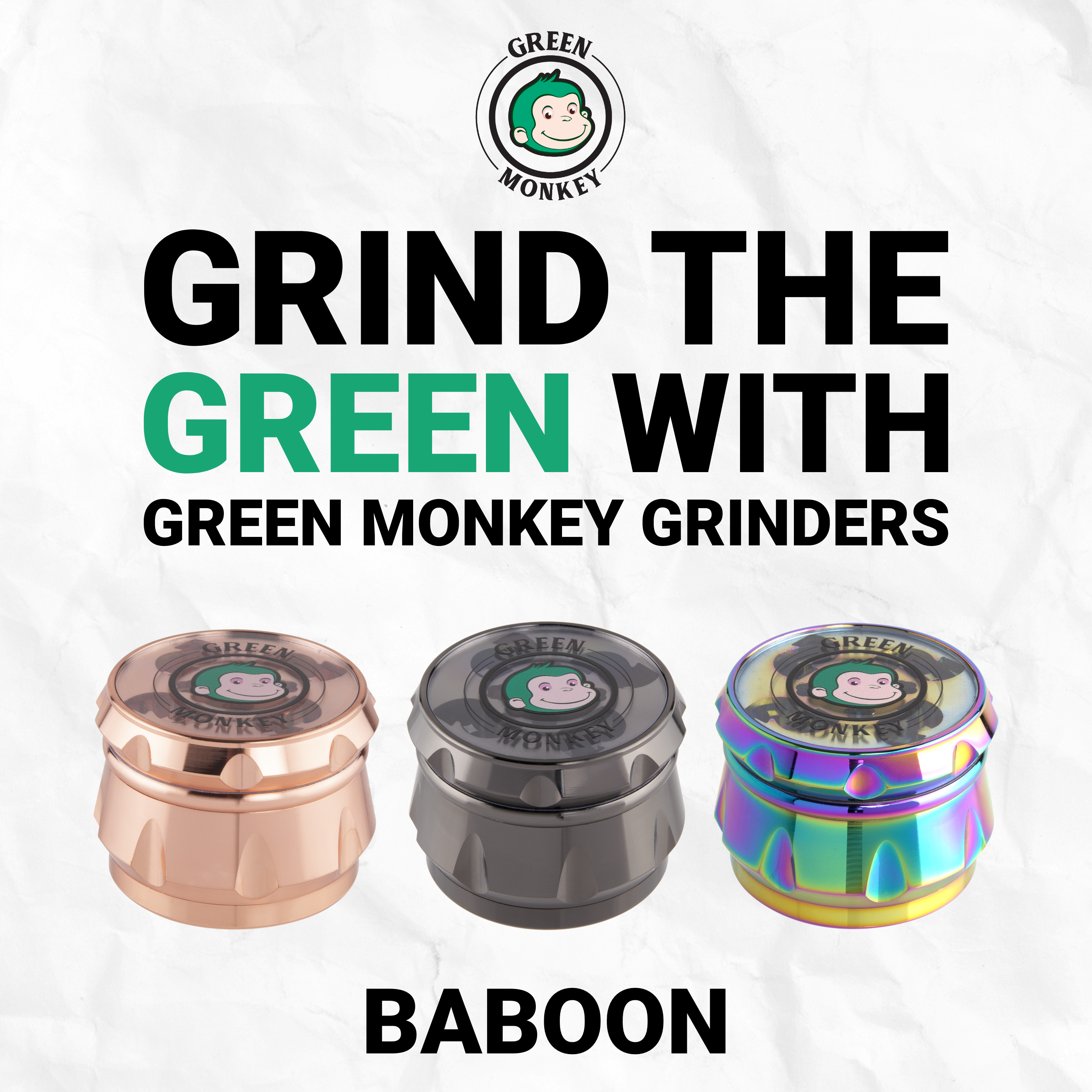 Green Monkey Grinder - Baboon 63mm