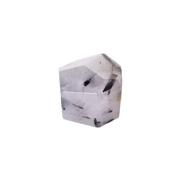 Faceted Incense Holder - Tourmalinated Quartz