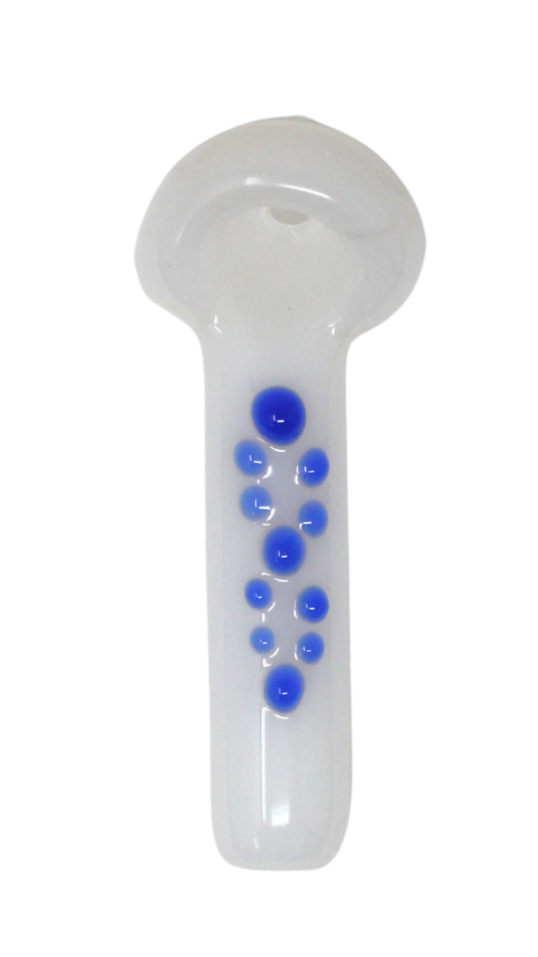 Booth $ix Glass Mini Dotted White Spoon