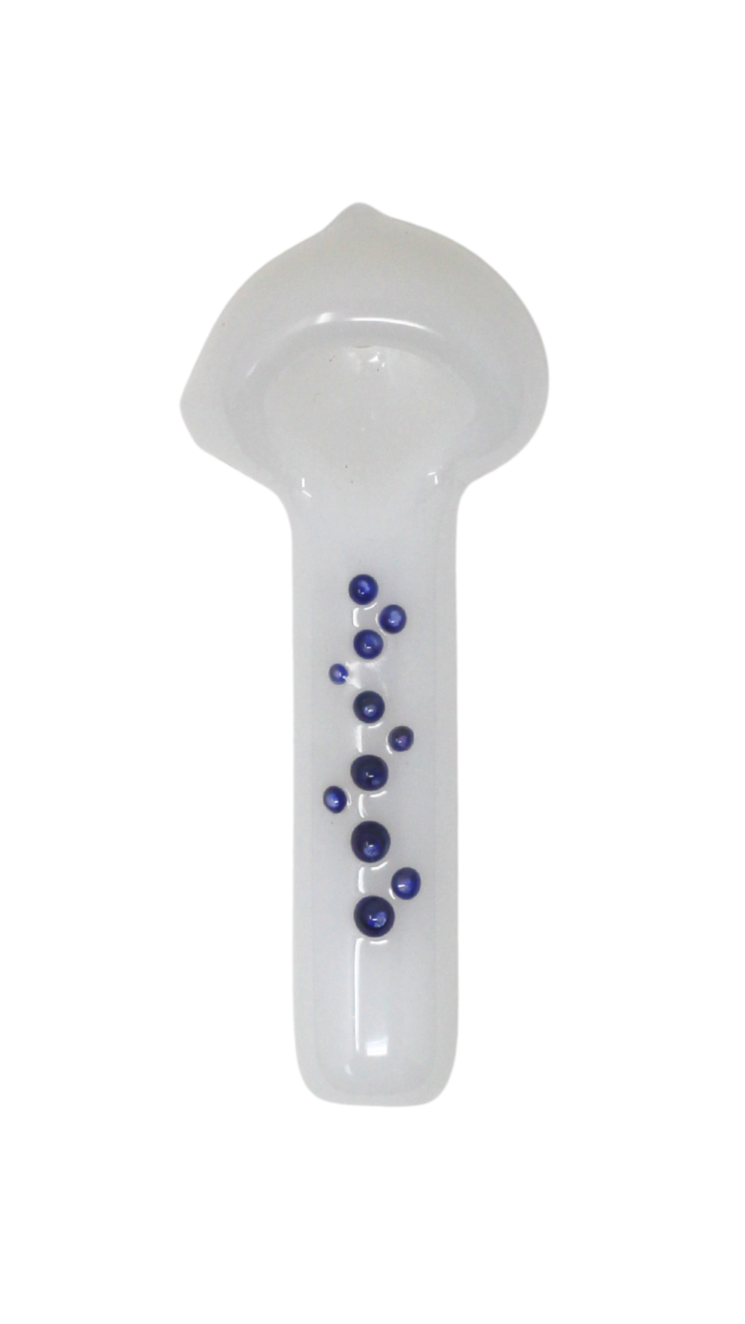 Booth $ix Glass Mini Dotted White Spoon