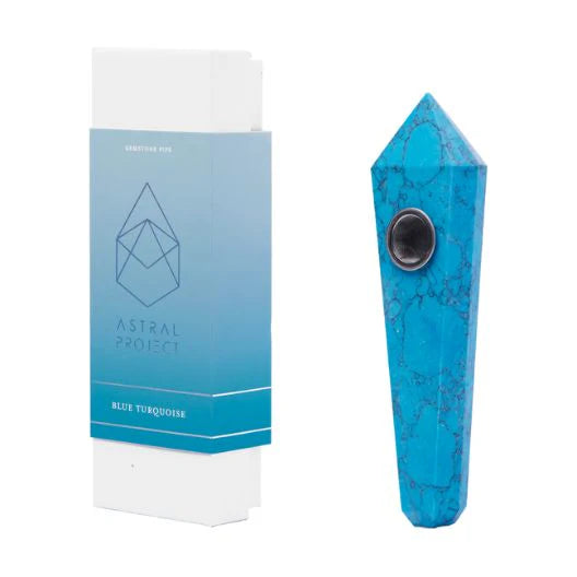 Gemstone Jewel Pipe - Blue Turquoise