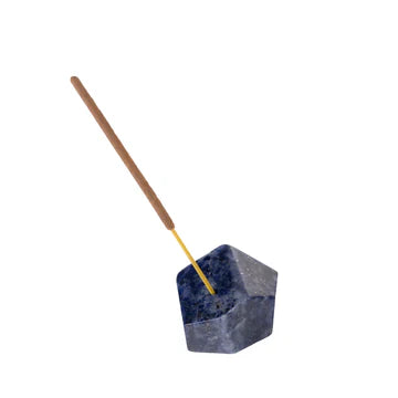 Faceted Incense Holder - Blue Sodalite