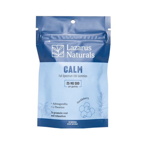 Lazarus Naturals CBD Gummies - Calm 10 Count (25mg per CBD)