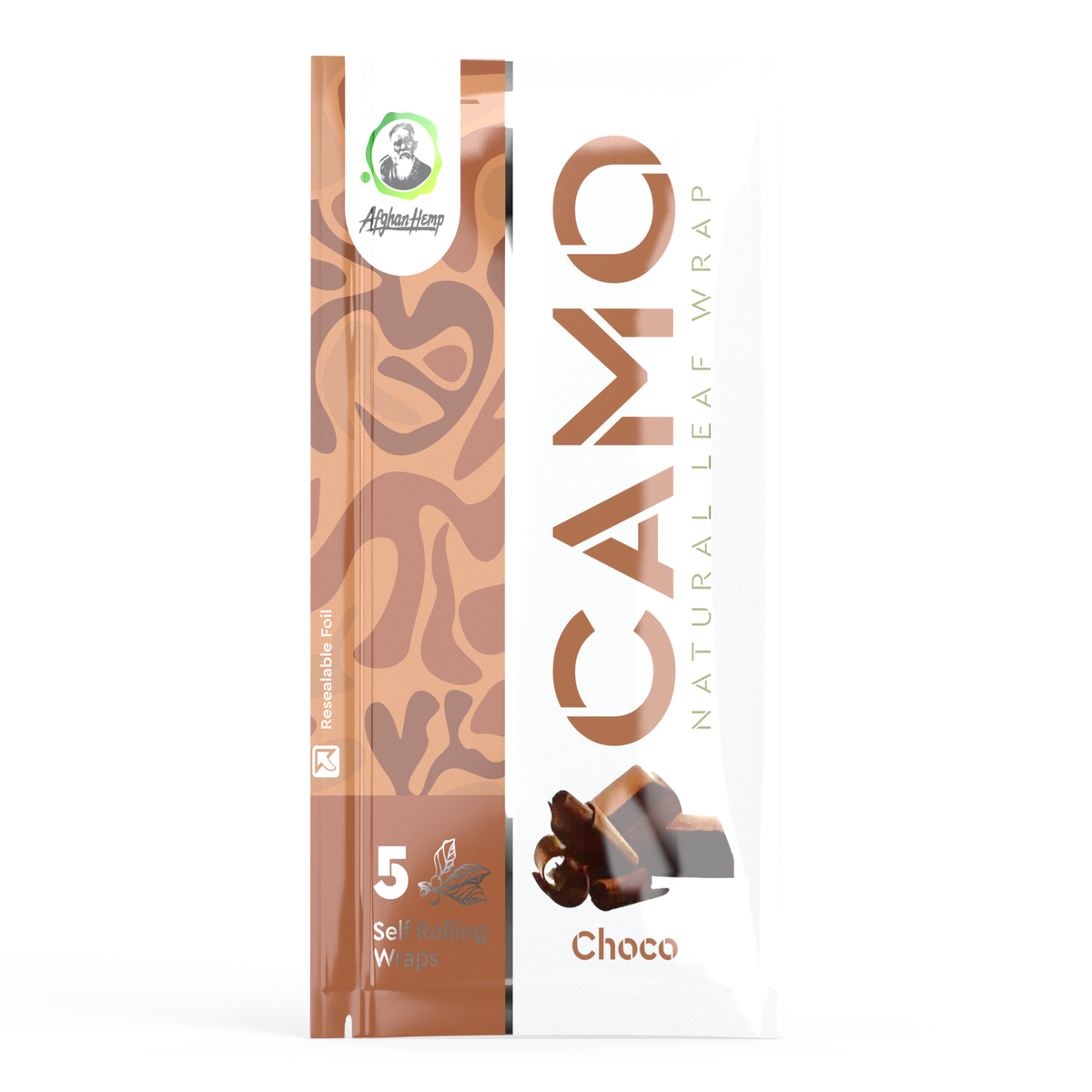 Camo Natural Leaf Wraps - Choco