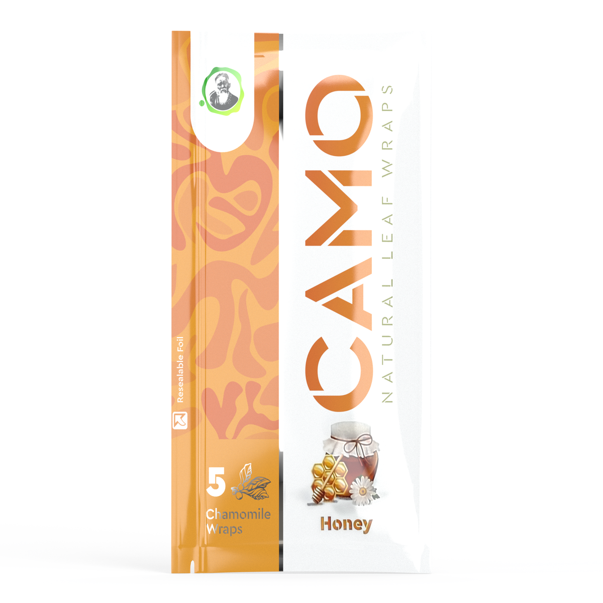 Camo Natural Leaf Wraps - Honey
