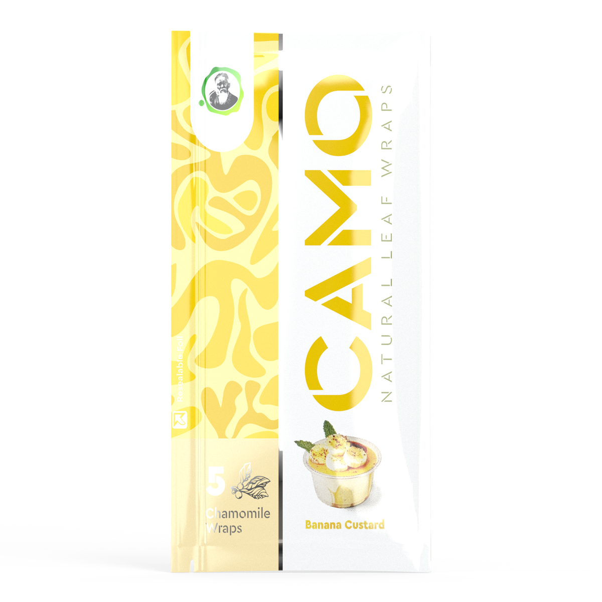 Camo Natural Leaf Wraps - Banana Custard