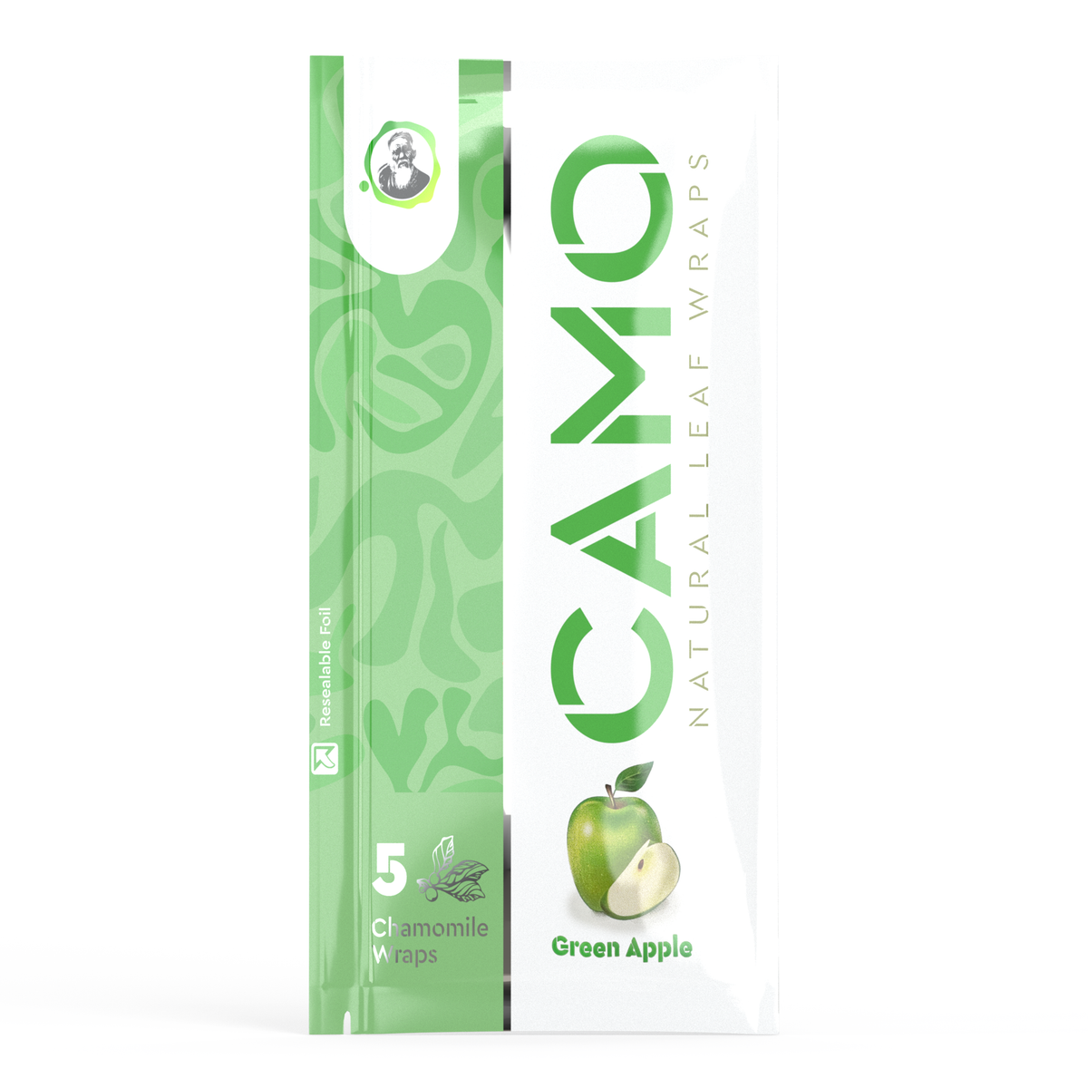 Camo Natural Leaf Wraps - Green Apple