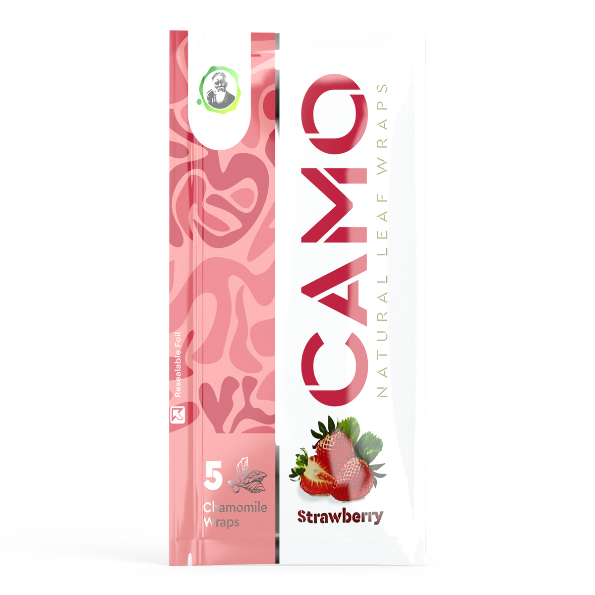 Camo Natural Leaf Wraps - Strawberry