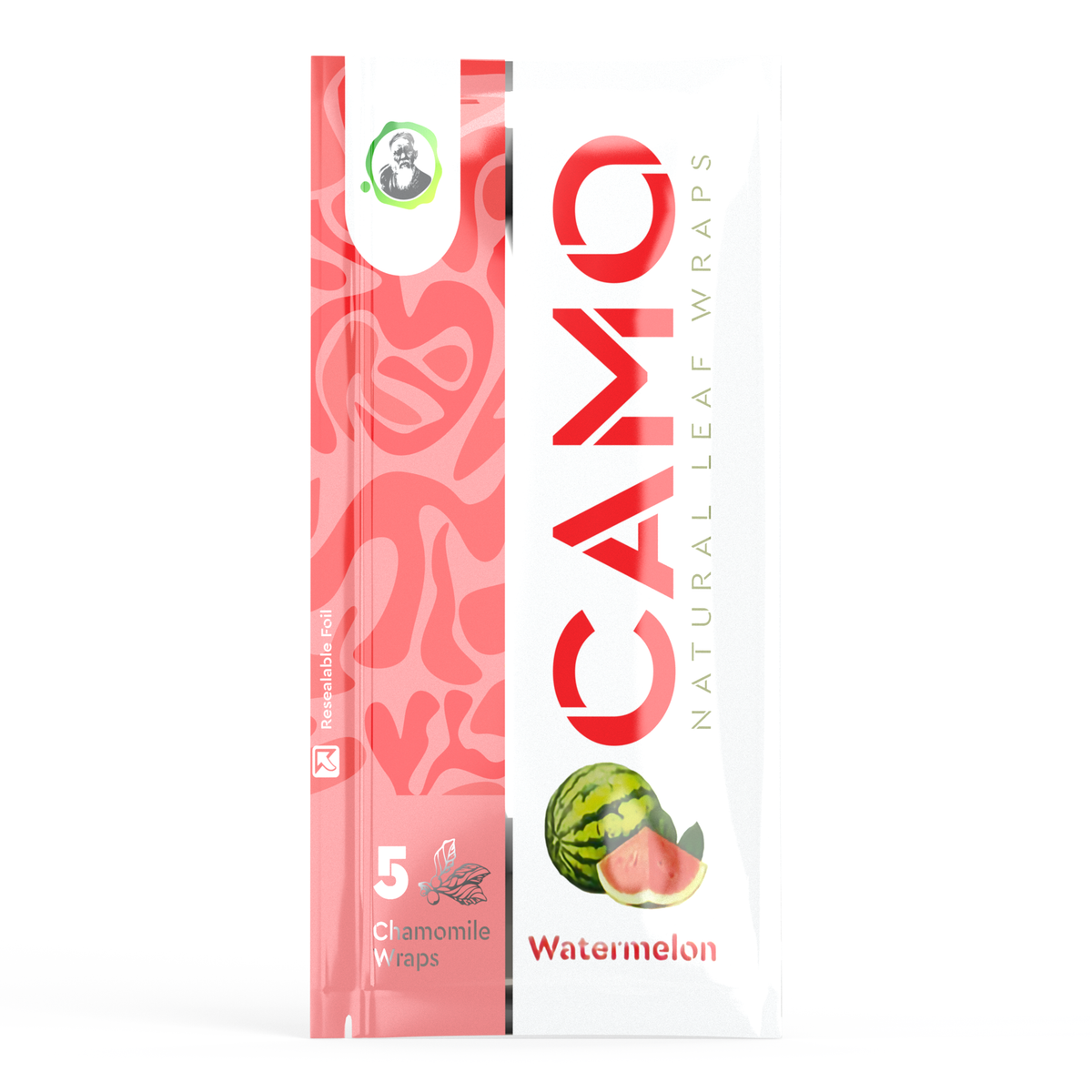 Camo Natural Leaf Wraps - Watermelon