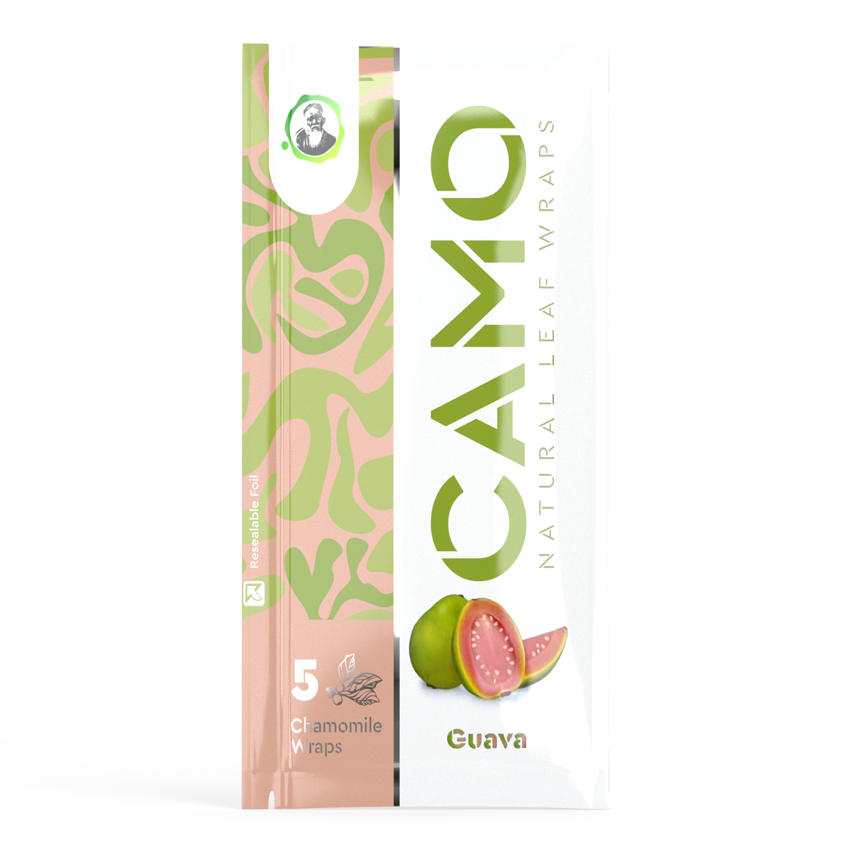 Camo Natural Leaf Wraps - Guava