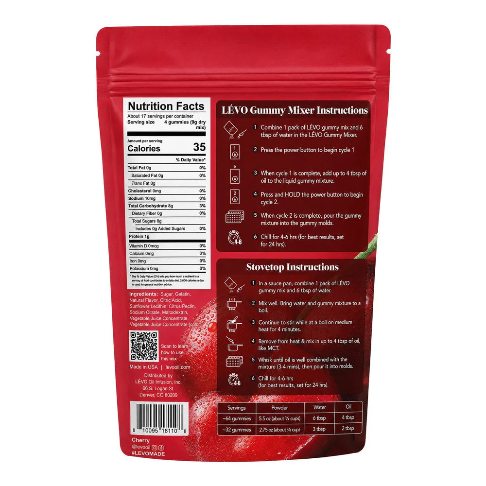 LĒVO Gummy Mix - Tart Cherry (5.5oz)
