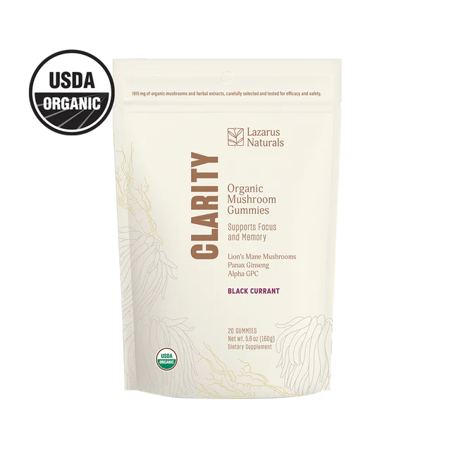 Lazarus Naturals Organic Mushroom Gummies Clarity