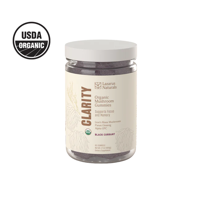 Lazarus Naturals Organic Mushroom Gummies Clarity