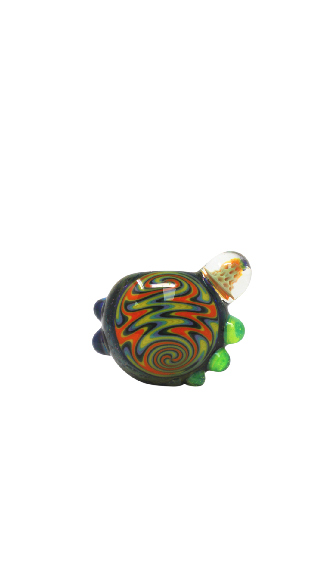 Daydream Glass Fumed Lustre Spoon With Wigwag Cap