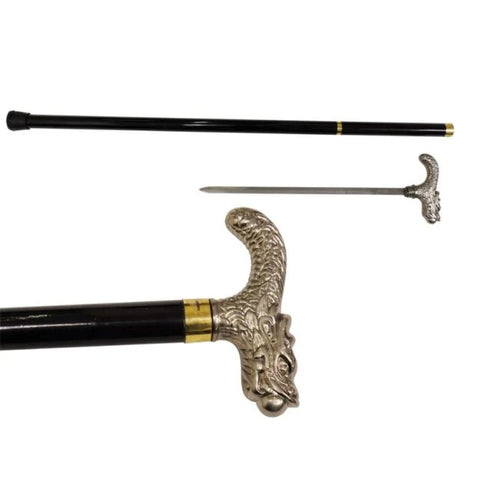 Walking Cane / Sword Cane 34"- Dragon
