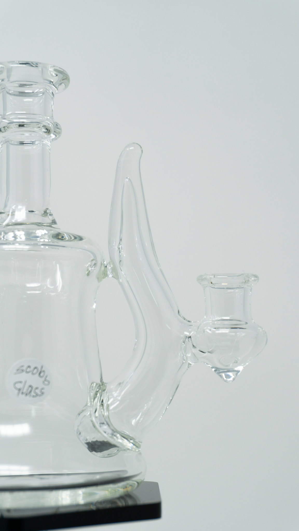 Scoby Glass - Clear Rig With Marble