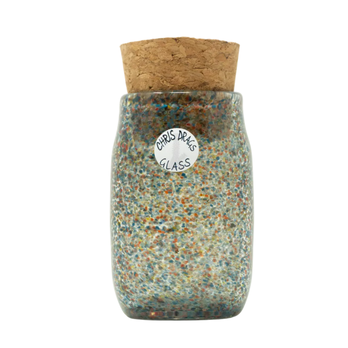 Chris Drags Glass - Frit Jar