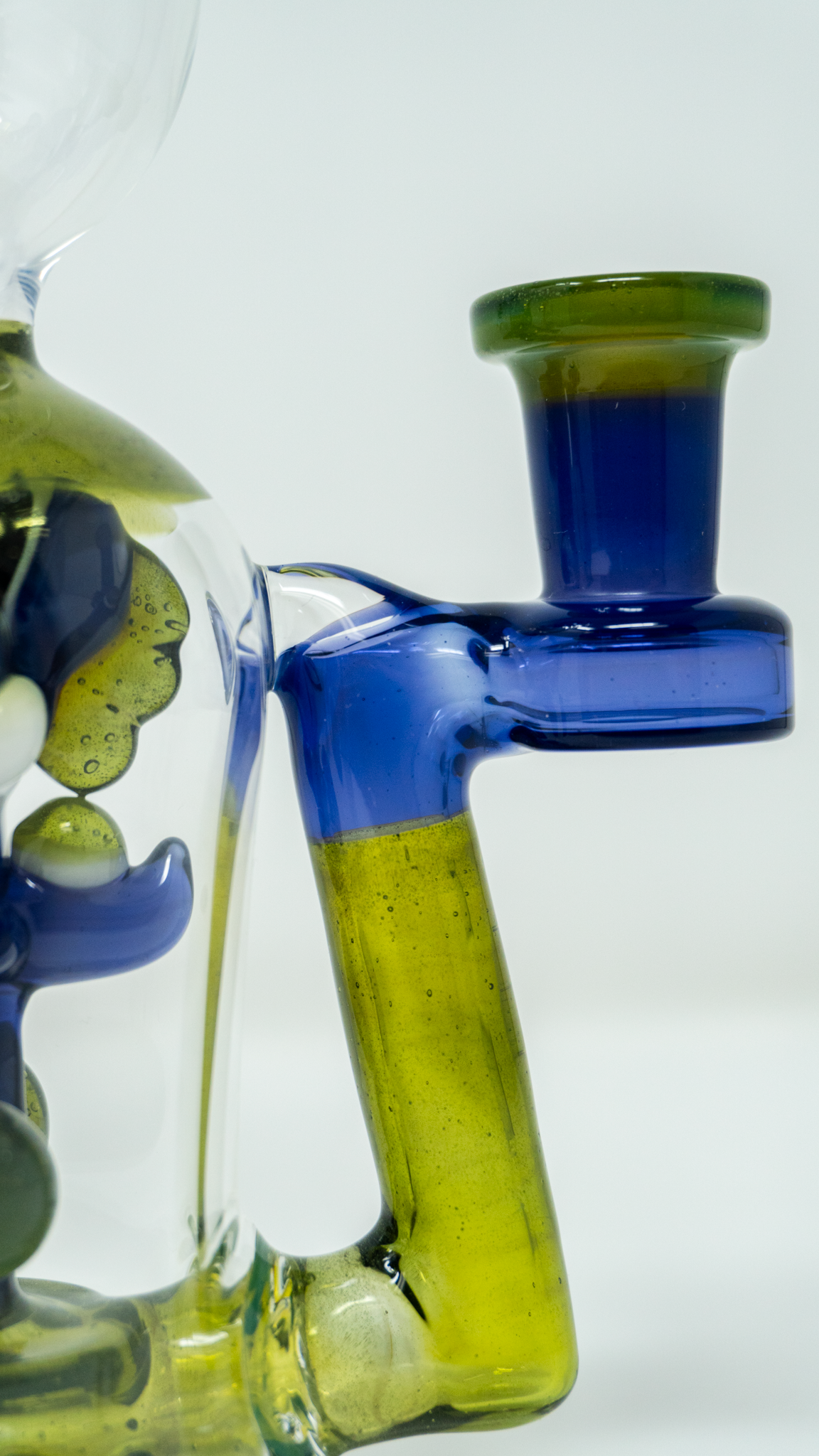 Mitzel Glass - Trapped Yoshi Angled Uptake Dab Rig