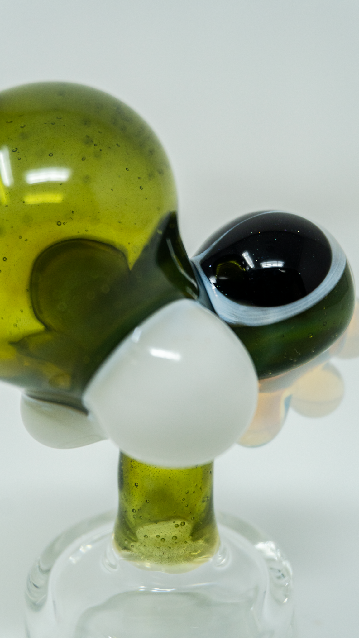 Mitzel Glass - Yoshi Head Puffco Peak Dry Top