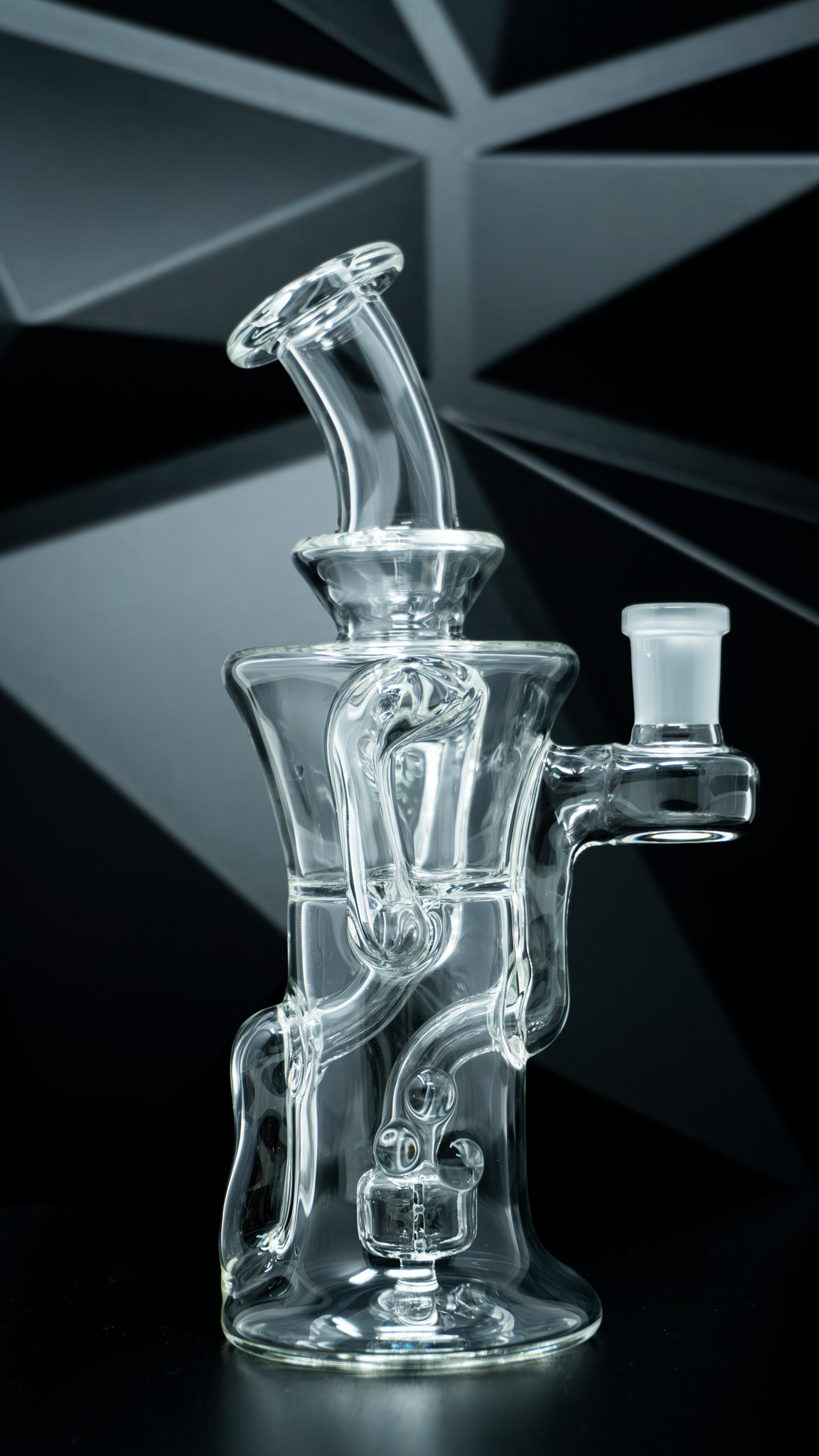 Chubby Glass Recycler w/ Regular mouthpiece - Clear