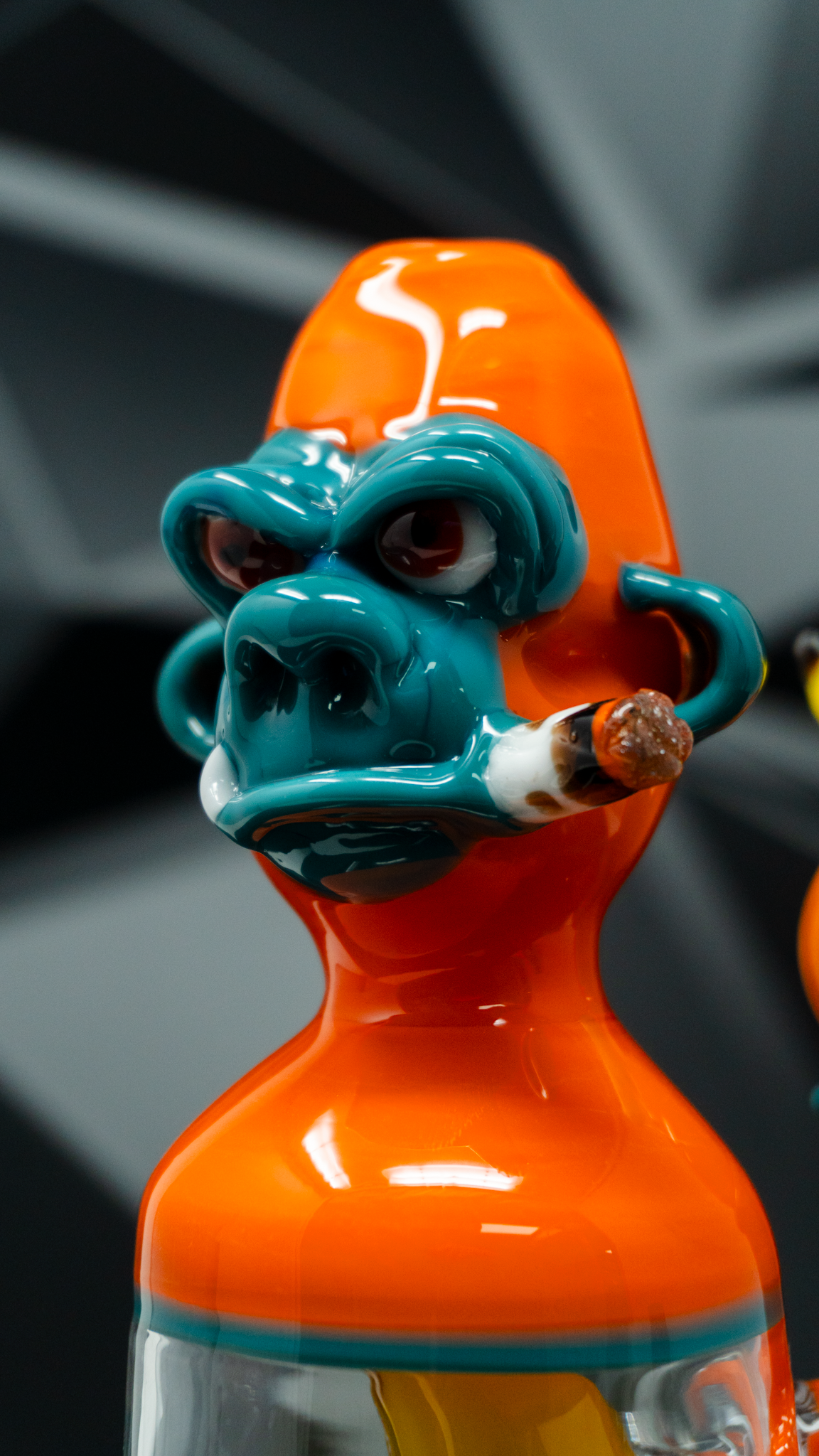 Catalyst Glass - Orange / Aqua Smokin' Chimp Rig