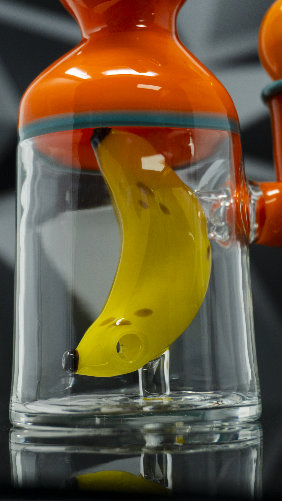 Catalyst Glass - Orange / Aqua Smokin' Chimp Rig