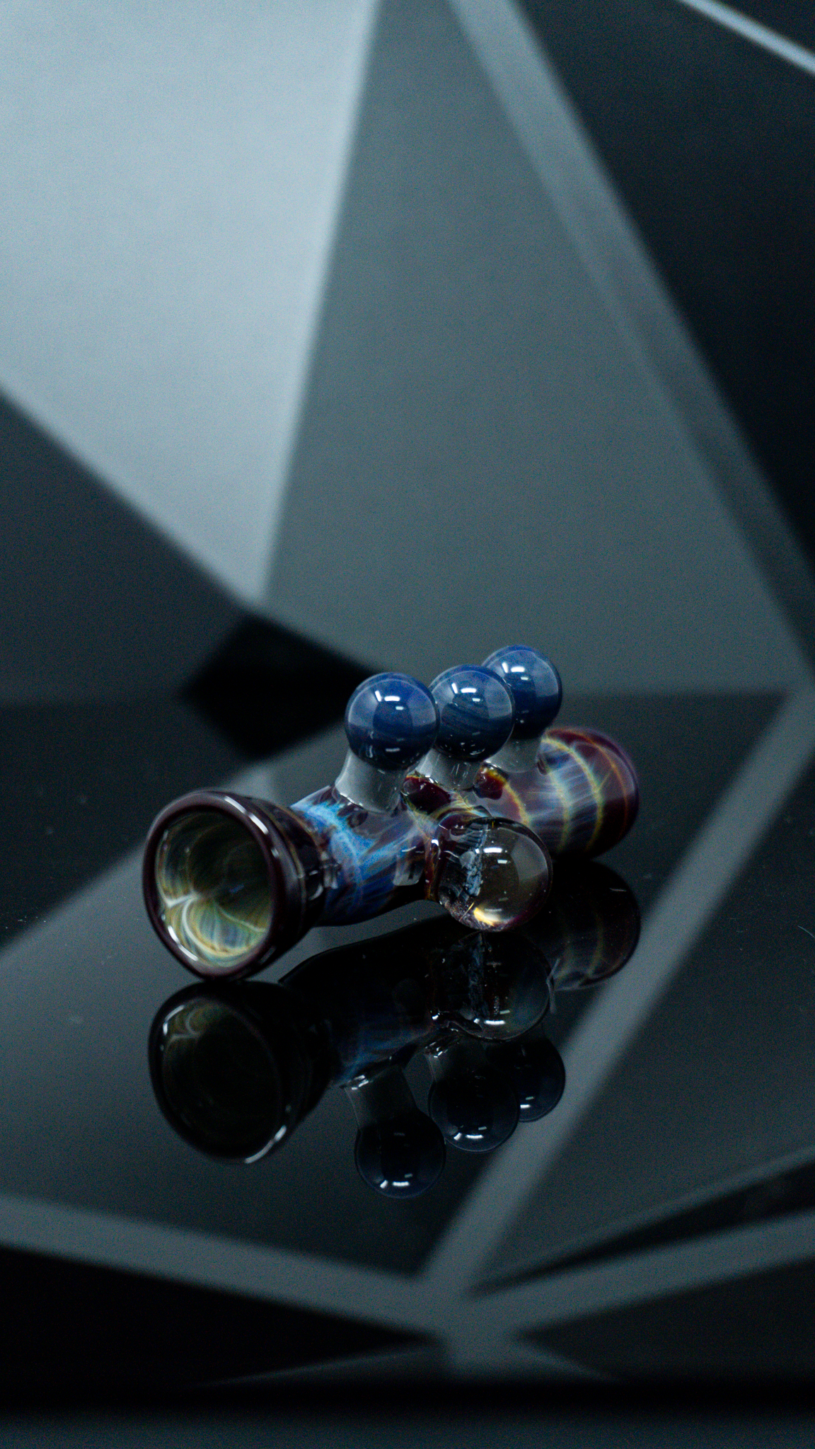 Schutz Glass Fancy Bat Chillum