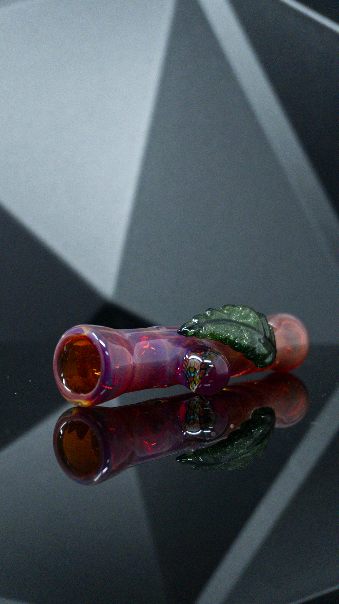 Schutz Glass Fancy Bat Chillum