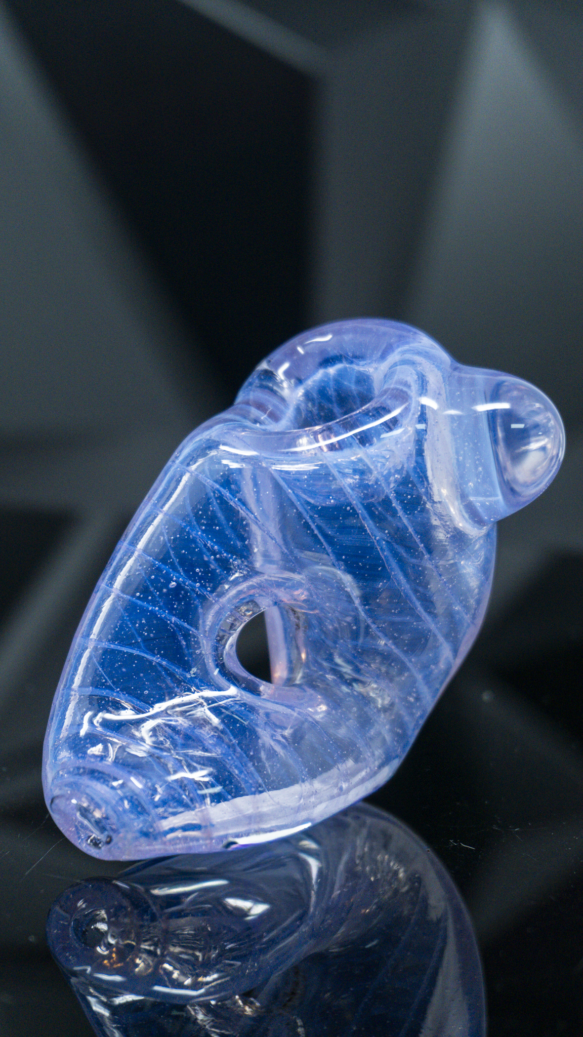 Schutz Glass Color Coil Infinity Hand Pipe