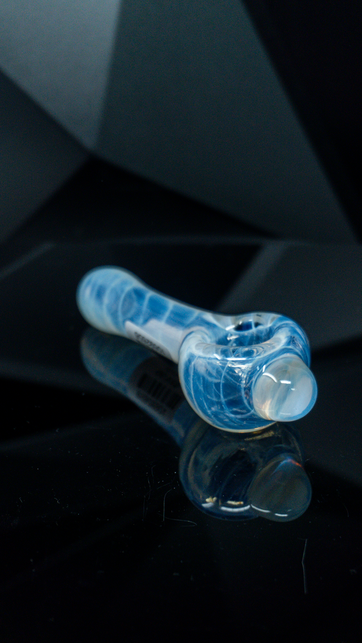 Schutz Glass Full Color Coil Spoon Pipe