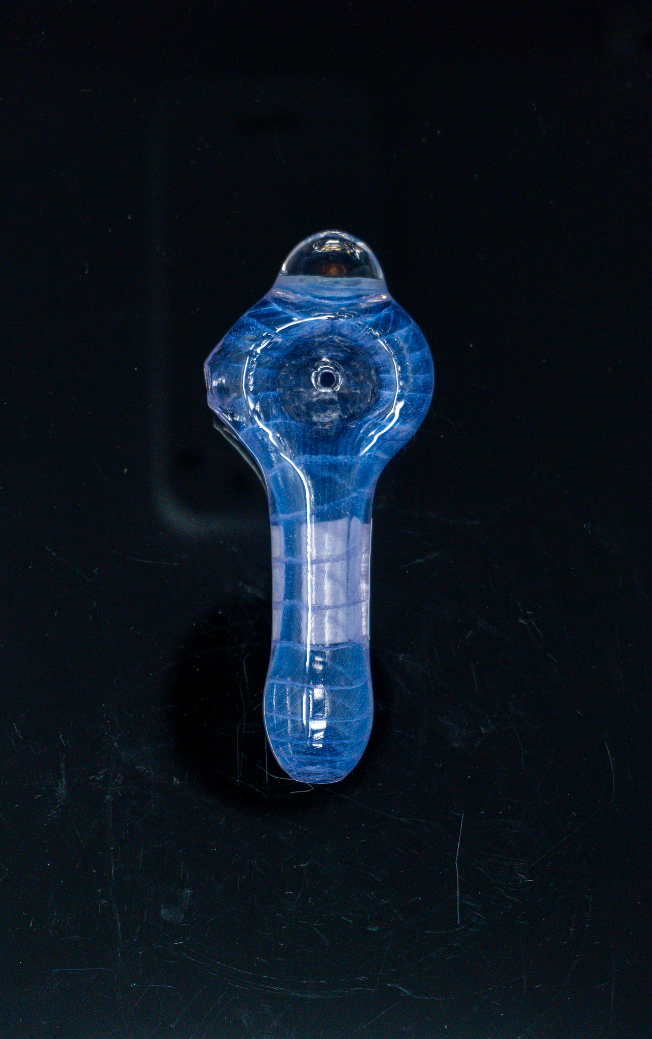 Schutz Glass Full Color Coil Spoon Pipe