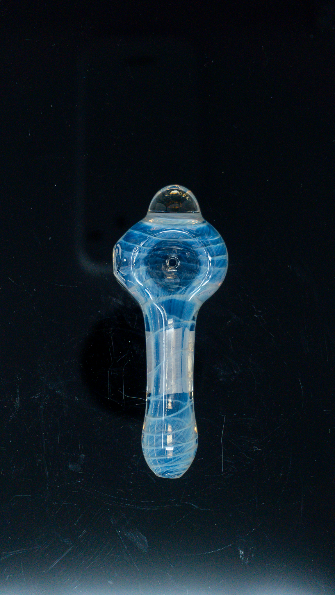 Schutz Glass Full Color Coil Spoon Pipe